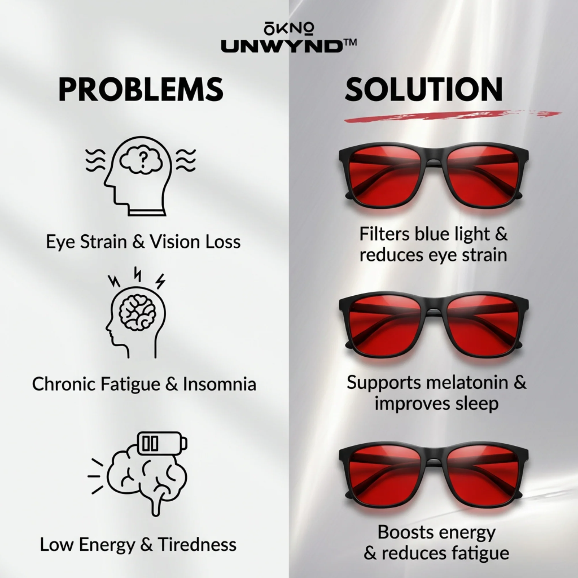 Norg Black | Deep Sleep & Fatigue Relief Glasses - Image 7